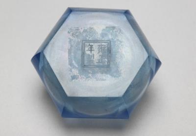 图片[2]-Blue glass water container, Yongzheng reign (1722-1735), Qing dynasty.-China Archive